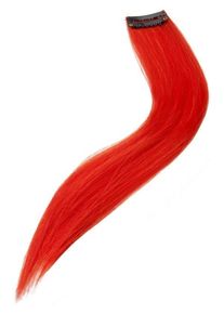 Smiffys Extensions de cheveux rouge fluo