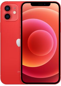 Apple iPhone 12 (64 GB, (PRODUCT)​RED, 6.10 ", SIM + eSIM, 12 Mpx, 5G), Smartphone, Rot