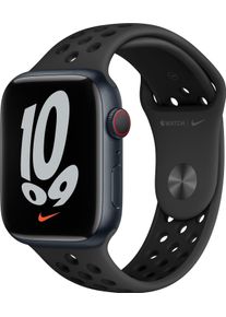 Apple Watch Nike Series 7 (45 mm, Aluminium, 4G), Sportuhr + Smartwatch