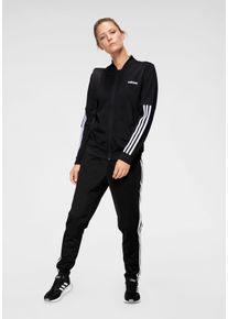 adidas Performance , Trainingsanzug »BACK 2 BASICS 3-STREIFEN«, (Set, 2 tlg.) , schwarz , S (34/36) , Normalgrößen , Jacke: Regulär geschnitten;...