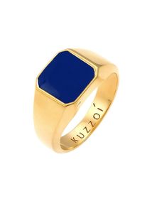 Kuzzoi Bague 'Enamel' Homme or taille 62