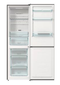 Gorenje , K&uuml;hl-/Gefrierkombination, NK79C0DXL, 185 cm hoch, 60 cm breit , grau , Akustisches Warnsignal bei Temperaturerh&ouml;hung im K&uuml;hlteil
