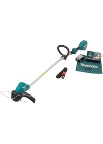 Makita , Akku-Rasentrimmer &raquo;DUR189RF&laquo; , silberfarben , Werkzeuglos verstellbarer, ergonomisch geformter Rundgriff
