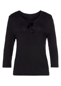 Lascana, Damer, Shirts, Sort, Størrelse L/XL
