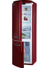 Gorenje , K&uuml;hl-/Gefrierkombination, ORK193R-L, 194 cm hoch, 60 cm breit , rot