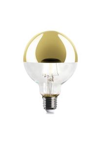 LED-Kopfspiegellampe Globe, Messing