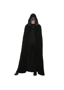 maskworld Stilvolle Colombina Nera venezianische Maske mit schwarzem Umhang | Faschingskostüm unisex | Größe: Uni