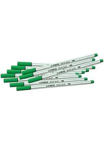Stabilo Pen 68 brush Brush-Pens grün, 10 St.