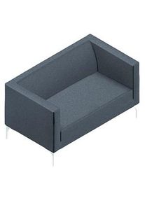 Quadrifoglio 2-Sitzer Sofa Arte grau weiß Stoff