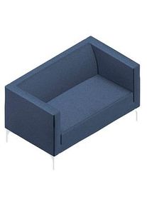 Quadrifoglio 2-Sitzer Sofa Arte blau weiß Stoff