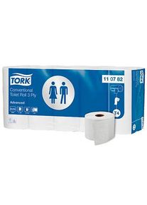 Tork Toilettenpapier T4 Advanced Soft 3-lagig Recyclingpapier, 30 Rollen