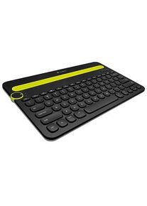Logitech Bluetooth Multi-Device Keyboard K480 Tablet-Tastatur schwarz geeignet für Computer, Smartphone, Tablet