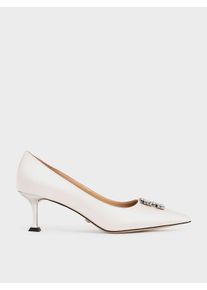 Wedding Collection: Satin Gem-Embellished Pumps