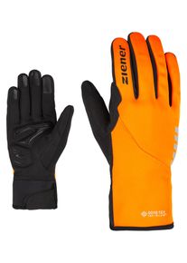 Ziener Fahrradhandschuhe »Dagur Gtx Inf Touch« orange, Größe 9,5, leichte, ungefütterte Winter-Fahrradhandschuhe
