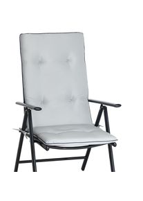 Detex® Set di 6 imbottiture per sedia grigio chiaro120x45x5cm