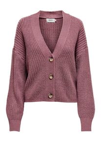 Only Dames Gebreid vest 'ONLCarol' roze gemêleerd XS
