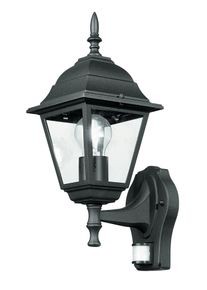Lutec Roma Buiten muurverlichting Antraciet, 1-licht, Bewegingsmelder
