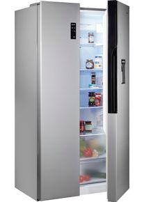 Gorenje , Side-by-Side, NS9FSWD, 178,6 cm hoch, 91 cm breit , grau , edelstahl