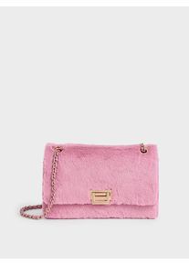 Textured Chain Shoulder Bag