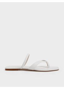 Toe-Loop Slide Sandals