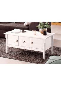 Home Affaire , Couchtisch &raquo;Indra&laquo;, mit 3 Holzt&uuml;ren in 3 Farben , wei&szlig;