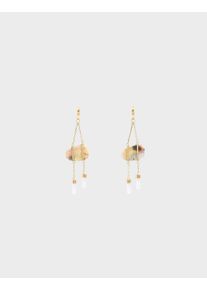 Crazy Agate Stone Dangle Earrings