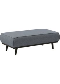 Places of Style , Hocker »Carolina«, mit Holzfüßen , grau