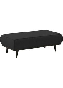 Places of Style , Hocker »Carolina«, mit Holzfüßen , grau
