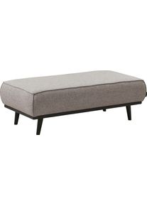 Places of Style , Hocker »Carolina«, mit Holzfüßen , beige