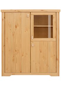 Home Affaire , Highboard »Kleefeld«, aus Kiefer massiv, in diversen Farben , beige