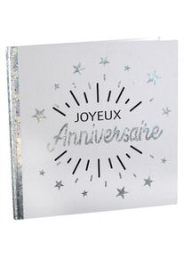 Santex Silver Anniversaire Étoile gästbok 24cm
