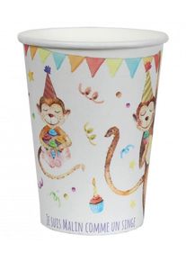 Santex 10 Zookinder Anniversaire pappersmuggar 270ml