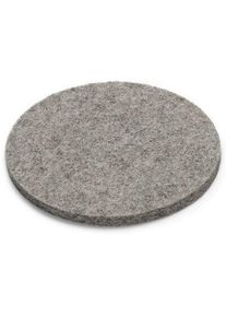 Hey Sign Hey-Sign Coaster felt Light gray, mottled, &Oslash; 9 cm