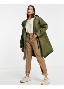 Whistles classic parka in khaki-Green