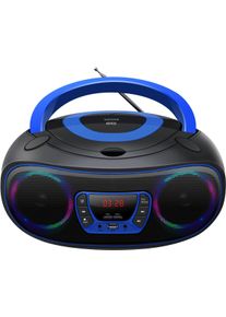 Denver , Radio , blau , Lautsprecher mit LED-Leuchten