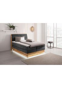 OTTO products , Boxspringbett, mit LED-Beleuchtung, mit zertifizierten, recycelten Bezugsstoffen, mit Bettkasten, auch Härtegrad 4 erhältlich!
