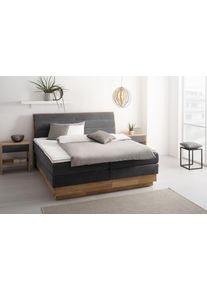 OTTO products , Boxspringbett »Jenna«, ohne LED-Beleuchtung, mit zertifizierten, recycelten Bezugsstoffen, mit Bettkasten, auch Härtegrad 4...