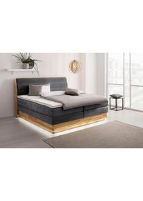 OTTO products , Boxspringbett, mit LED-Beleuchtung, mit zertifizierten, recycelten Bezugsstoffen, mit Bettkasten, auch Härtegrad 4 erhältlich!
