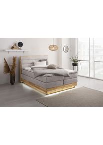 OTTO products , Boxspringbett, mit LED-Beleuchtung, mit zertifizierten, recycelten Bezugsstoffen, mit Bettkasten, auch Härtegrad 4 erhältlich!