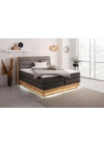 OTTO products , Boxspringbett, mit LED-Beleuchtung, mit zertifizierten, recycelten Bezugsstoffen, mit Bettkasten, auch Härtegrad 4 erhältlich!