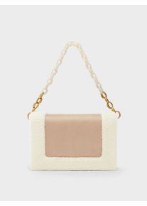 Evelynn Push-Lock Textured Shoulder Bag