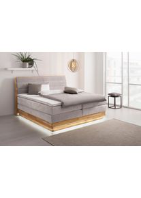 OTTO products , Boxspringbett, mit LED-Beleuchtung, mit zertifizierten, recycelten Bezugsstoffen, mit Bettkasten, auch Härtegrad 4 erhältlich!