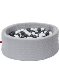 KNORRTOYS&reg; , B&auml;llebad &raquo;Cosy, geo grey&laquo;, mit 300 B&auml;llen grey/creme; Made in Europe , grau