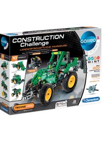 Clementoni® , Experimentierkasten »Galileo Technologic Construction Challenge, Landwirtsch. Fahrzeuge«, (>200 tlg.), Made in Europe , farblos , 0bis3