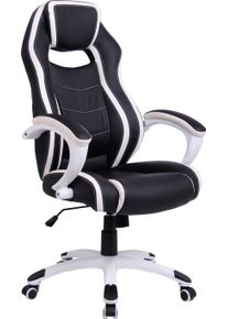 byLIVING , Gaming Chair »Sydney«, Kunstleder-Netzstoff, gemütlicher Chefsessel mit hohem Rücken und Wippmechanik , schwarz