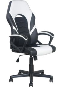byLIVING , Chefsessel »Freeze«, Kunstleder-Netzstoff, verstellbarer Gaming Chair , schwarz