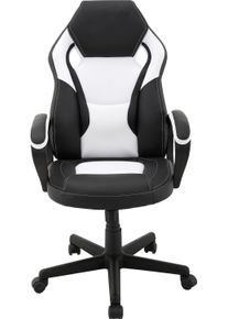 byLIVING , Chefsessel »Matteo«, Kunstleder-Netzstoff, verstellbarer Gaming Chair , schwarz