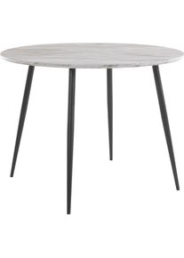 Inosign , Esstisch »Dino«, rund, Ø 100 cm, schwarzes Metallgestell, Maximale Belastbarkeit 40 kg
