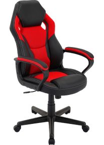 byLIVING , Chefsessel »Matteo«, Kunstleder-Netzstoff, verstellbarer Gaming Chair , rot