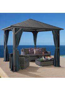 Konifera , Pavillon &raquo;Samos&laquo;, BxT: 300x300 cm, ohne Seitenteile , braun